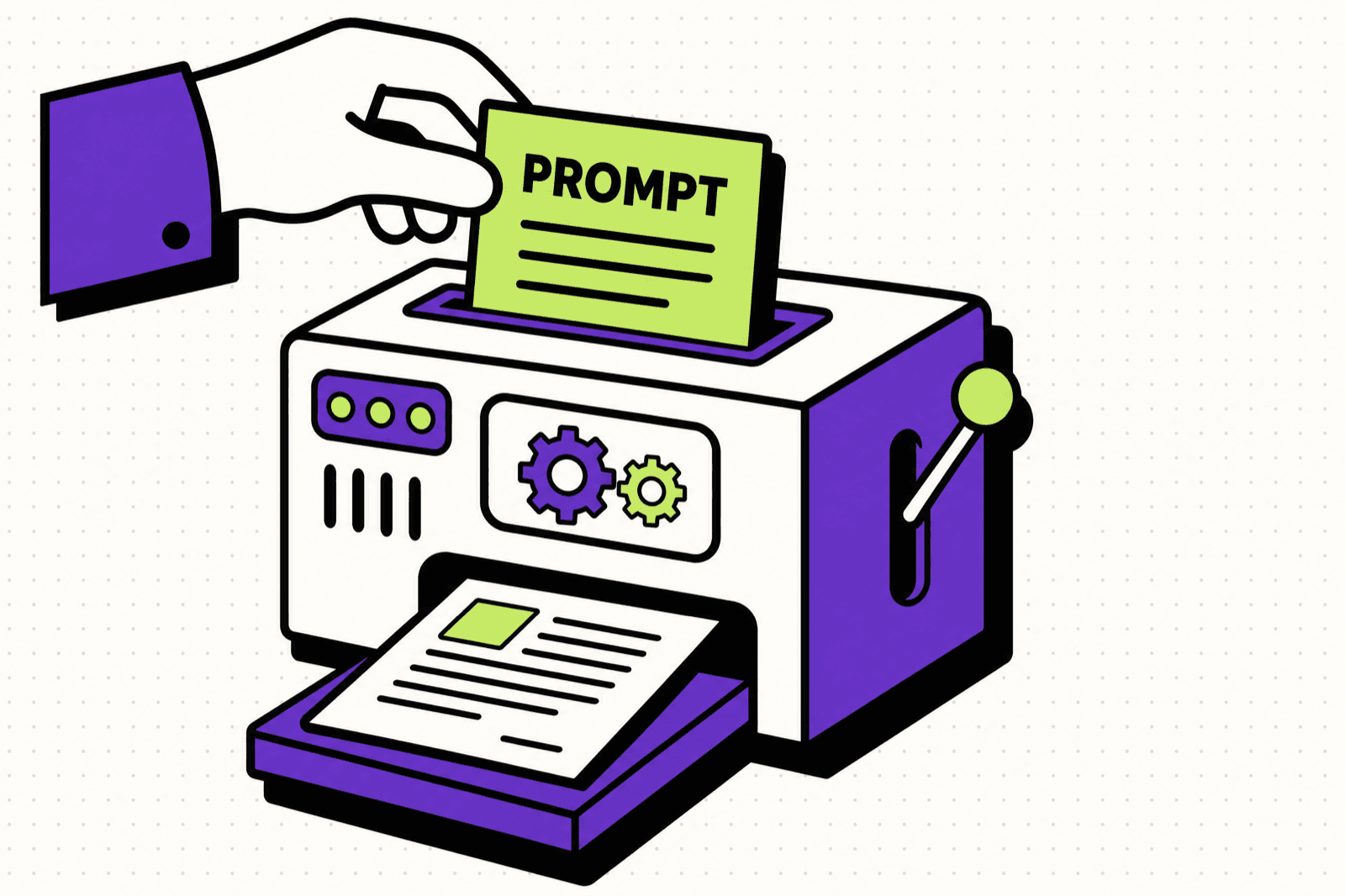 המחשה ויזואלית של Prompt — פרומפט